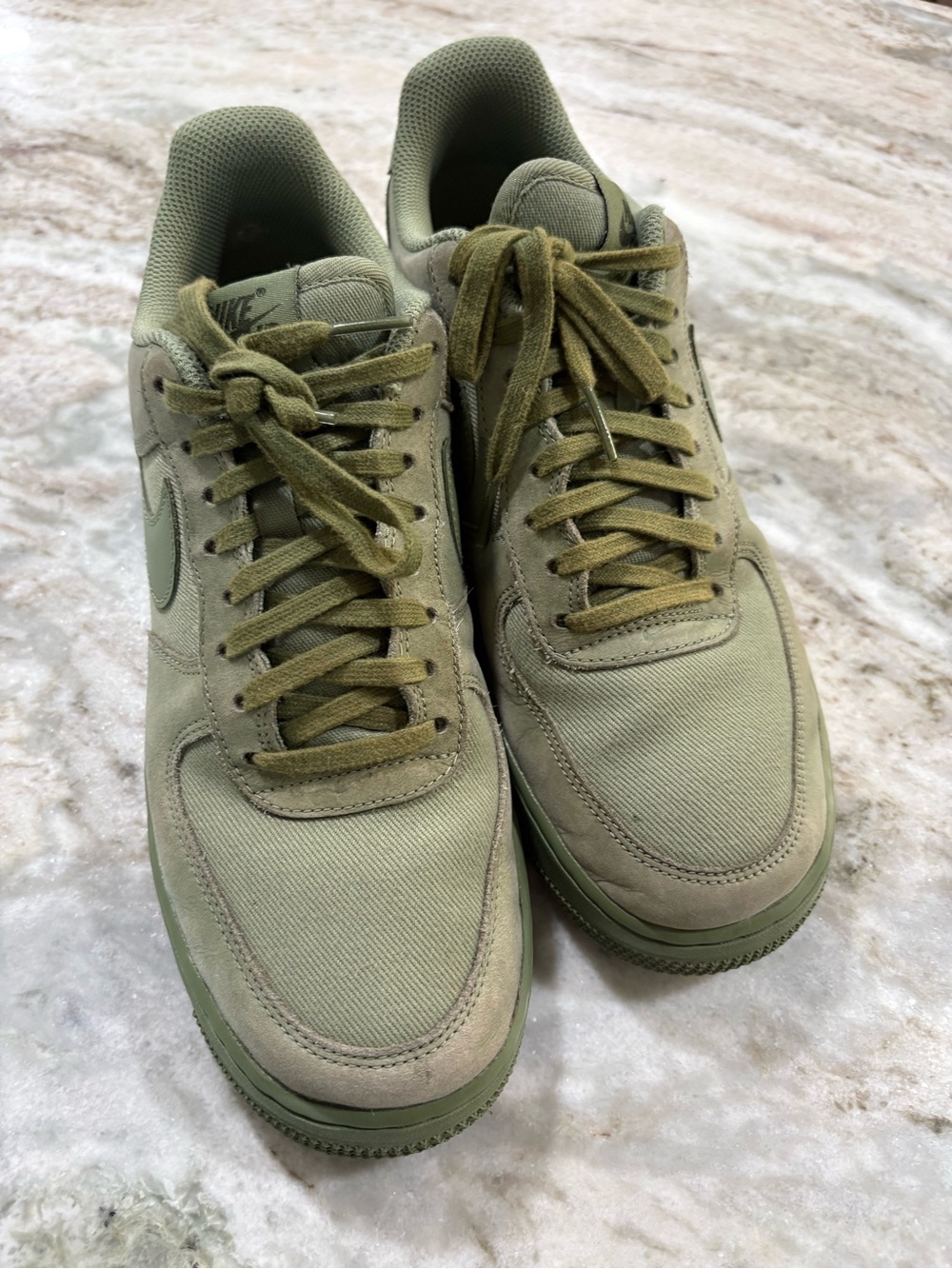 Nike Air Men's Olive Green Athletic Sneakers